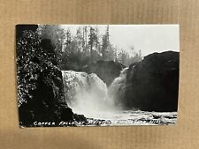 Postcard RPPC Wisconsin WI Mellen Copper Falls State Park Vintage Real Photo PC picture