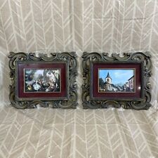 Pair Of Vintage Norleans Picture Frame Ornate Victorian Style Wall Cottage picture