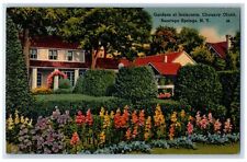 1940 Gardens At Inniscarra Chauncy Olcott Saratoga Springs New York NY Postcard picture