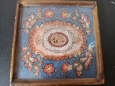 Set Of 6 Robert Weiss Hand Made, Reverse Painted Wood Coasters (Peru) picture