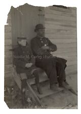 1890s Black British Guard & Caucasian Child Integrated Victorian Photo picture