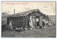 1908 Western Bachelor's Home Wife Wanted North Dakota Vintage Antique Postcard picture