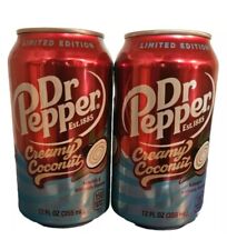 2x Dr. Pepper Creamy Coconut 12oz Cans 2024 - Limited Edition  picture