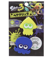 Splatoon 3 Hair Clip Hair Accessory Yellow Squid Blue Octopus 2pcs Brand New picture