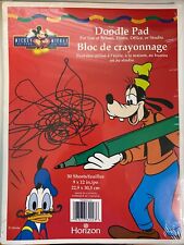 Vintage Disney Mickey Mouse For Kids Doodle Pad Sealed Goofy Donald picture