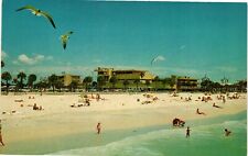 Vintage Postcard- Beach, Clearwater Beach, FL picture