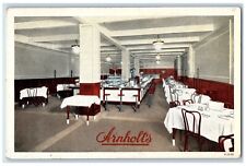 c1930's Arnholt's Restaurant And Coffe Shop Dinning Room Buffalo NY Postcard picture