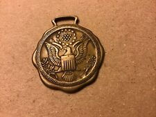 Antique Vintage PRESIDENTIAL WAR EAGLE & SHIELD WATCH FOB, Whitehead & Hoag picture