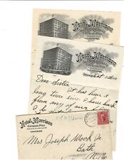1903 Hotel Morrison-Chicago,Ill/Bath,Steuben County,NY-Letter w/ Cover Env. picture