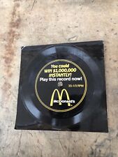 McDonald’s Win A Million Dollar Menu Song Promo 33-1/3RPM Record - Works picture