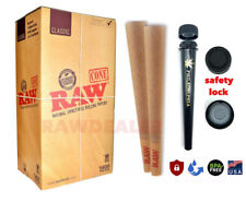 AUTHENTIC RAW king Size cone Pre-Rolled Cone (100 Pack)+PHILADELPHIA safety Tube picture