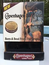 VTG Copenhagen Advertising Store Display Dispenser Long Cut Tobacco Snuff Tin picture