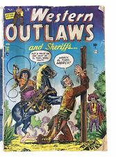 WESTERN OUTLAWS AND SHERIFFS #71 Golden Age ATLAS Cowboy 1952 Comic Book picture
