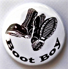 Boot Boy , Skinhead , Oi Boots Music Hooligan Brand New Badge 38mm picture