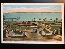 Vintage Postcard 1915-1930 Entrance to Lakeside Park Lake Geneva New York (NY) picture