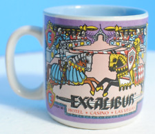 Excalibur Hotel & Casino 1990 Vintage Coffee Cup Souvenir 8 oz. picture