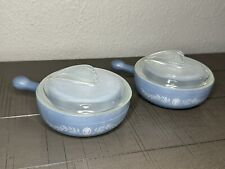 Vintage Glassbake Set of Casserole Dishes with Handles picture