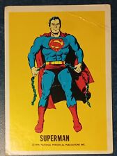 Vintage DC Comics 1974 Warner Wonder Bread National Periodical Card Superman picture