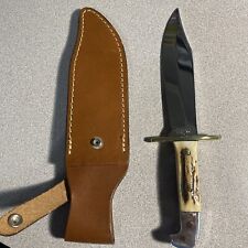 Custom Western Knife W45 Bowie With Sheath & Stag Handle Beautiful Knife picture