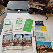 11 Piece of 60s-70s DISNEYLAND Family Vacation Ephemera Brochures, Guide, Ticket picture