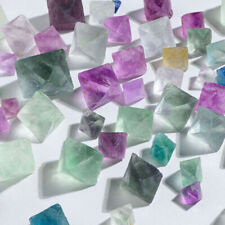 100g Natural Clear Fluorite Octahedron Quartz Crystal Mineral Specimen Reiki Lot picture