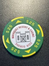 $25 Mayaguez Puerto Rico Casino Chip MRC-25 picture