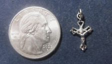 Vintage Tiny Crucifix Sterling Silver picture
