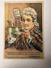 Victorian Trade Card Great Atlantic & Pacific Tea Grandmother 1883 B77 picture