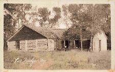 c1930s RPPC Fort Bridger Wyoming State Historical Park Trading Post Postcard picture