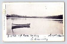 Postcard New York Turner NY Walton Lake Monroe Canoe 1908 Posted Undivided Back picture