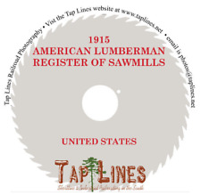 1915 AMERICAN LUMBERMANS REGISTER OF SAWMILLS - SCANNED TO PDF ON A CD - USA picture