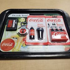 Coca Cola Vintage Collectibles, Tray, Magnets, Tiny Address Book, Bottle Opener picture