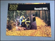 1983 Suzuki DS80 JR50R Dirt Motorcycle Bike Vintage Sales Brochure Folder picture