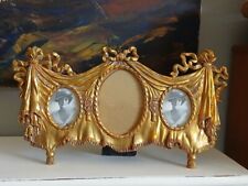 Charming Reproduction Vintage Antique Ornate Gilt Picture Frame Floral Swags picture