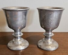 Vintage RWP Pewter Wine/Water Goblets Made in USA Set Of 2 picture