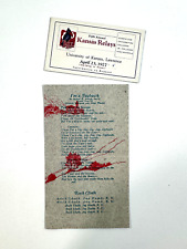 RARE 1927 University of Kansas Jayhawks Relays Advertising Ink Blotter KU picture