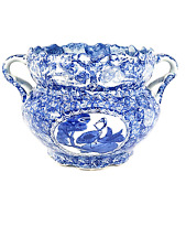 Vintage Chinese Blue White Porcelain Planter Pot Vase 7×11 inches  picture