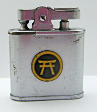 Vintage Penguin Okinawa Emblem Engraved Japan Petrol Lighter Working picture