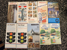 Vintage Lot of 10 Paper Maps  picture